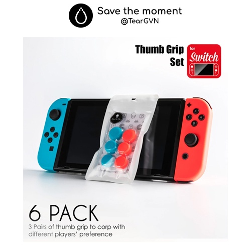 Bộ nút bọc Analog (Skull & co) cho Nintendo Switch  / Lite - Vỉ 3 cặp | BigBuy360 - bigbuy360.vn