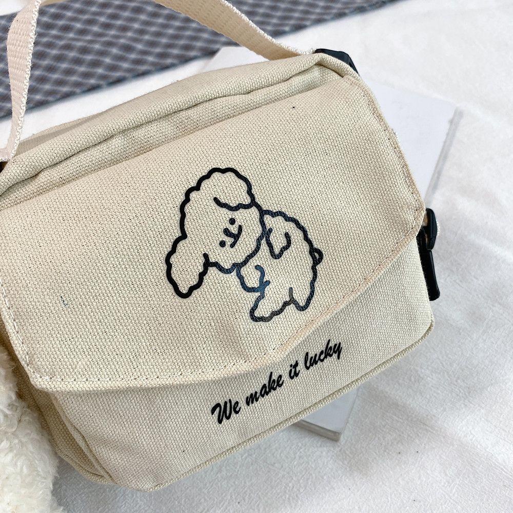 Túi Xách Đeo Vai Chất Liệu Canvas Thời Trang Cho Nữ