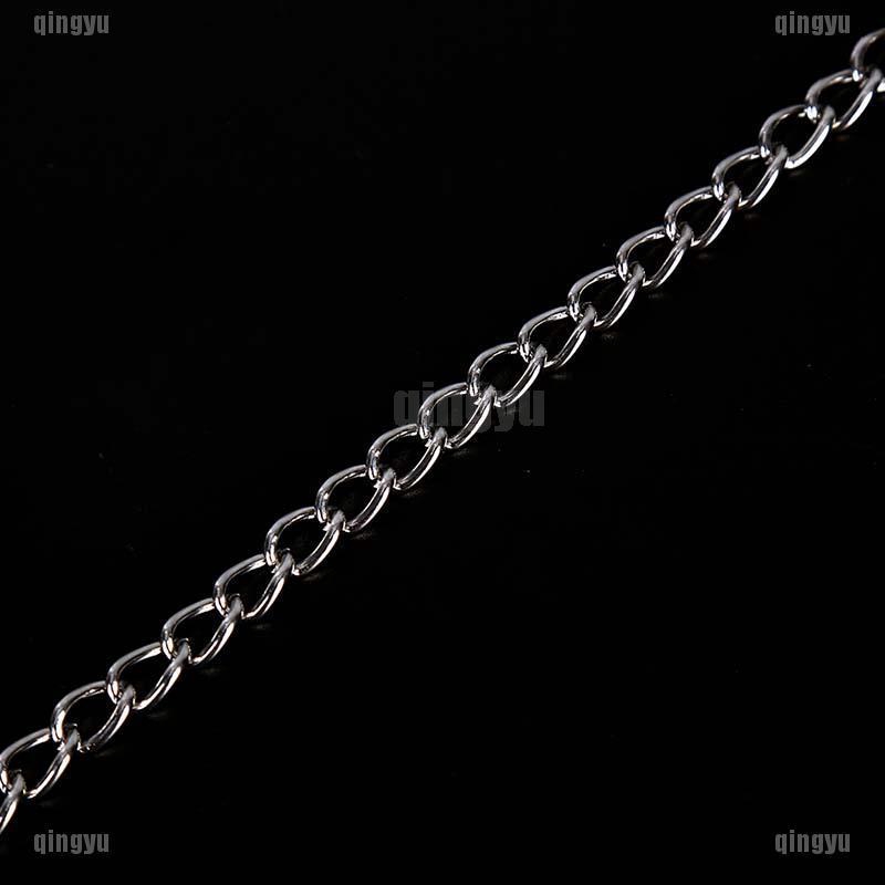 Tcmy ❤♣ Móc Khóa Dây Xích Kèm 3 Vòng Nhẫn Phong Cách Punk