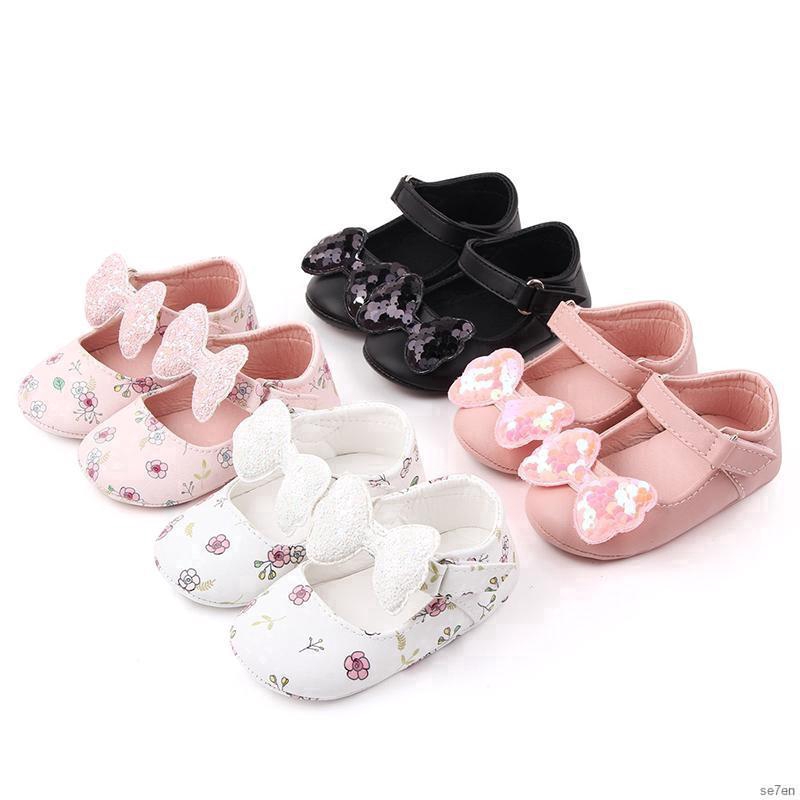 Giày búp bê đính nơ xinh xắn cho bé gái