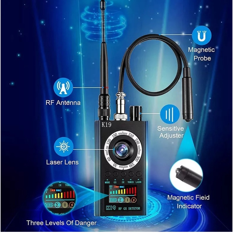 Máy Dò Phát Hiện Theo Dõi Camera, GPS, Định Vị Detector K19