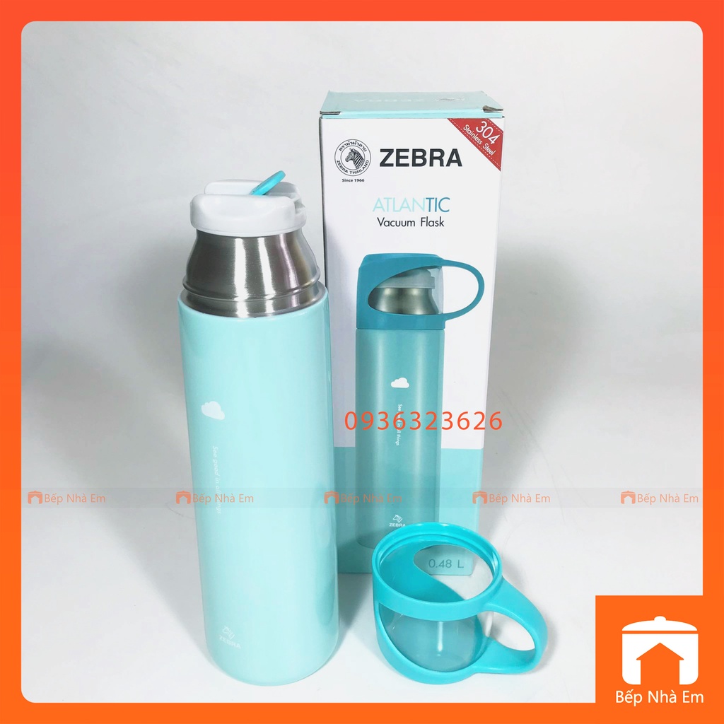 Bình Giữ Nhiệt ZEBRA Alantic 0.48L (Inox 304) - 112630 - Hàng Nhập Khẩu Thái Lan