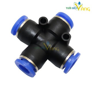 Chia 4 ống hơi 8mm tưới phun sương