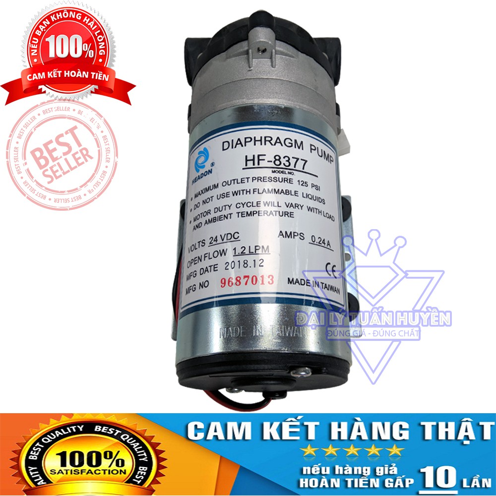 [Tặng kèm ADAPTOR 24v] Máy bơm nước 24v Đài Loan - dùng cho máy lọc nước - phun sương