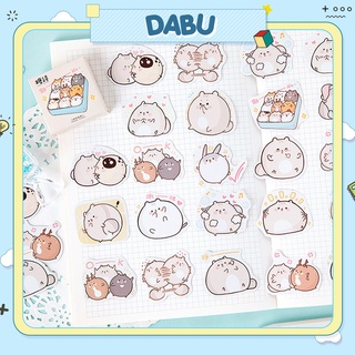 Set 45 sticker nhãn dán DABU hình bé chuột ú dễ thương cute