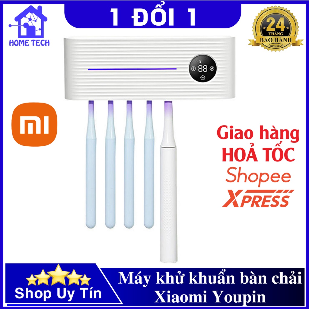 Máy Khử Khuẩn Bàn Chải Đánh Răng Bằng Tia UV Xiaomi Youpin Sothing, Kệ Treo Bàn Chải Đánh Răng Tiện Lợi