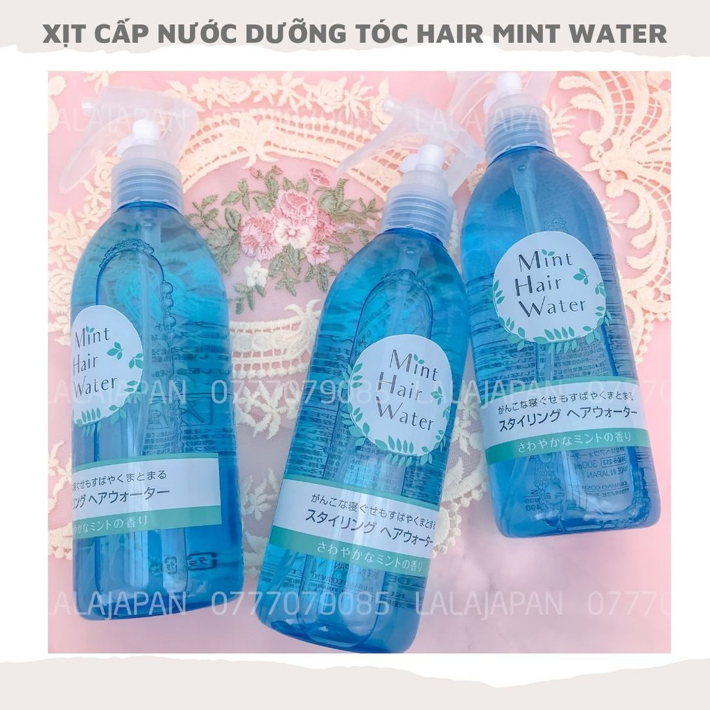 Xịt cấp nước dưỡng tóc Hair Mint Water Nhật Bản phục hồi và cấp ẩm tức thì