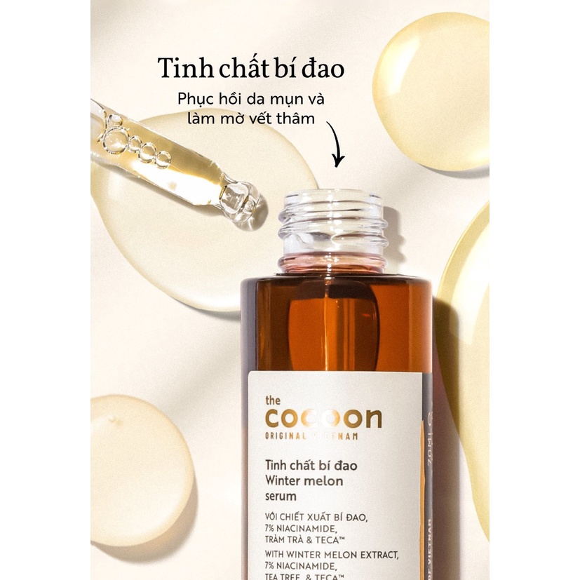 Tinh Chất Bí Đao Cocoon Làm Giảm Mụn, Mờ Thâm 70ml Hasaki Sản phẩm chính hãng
