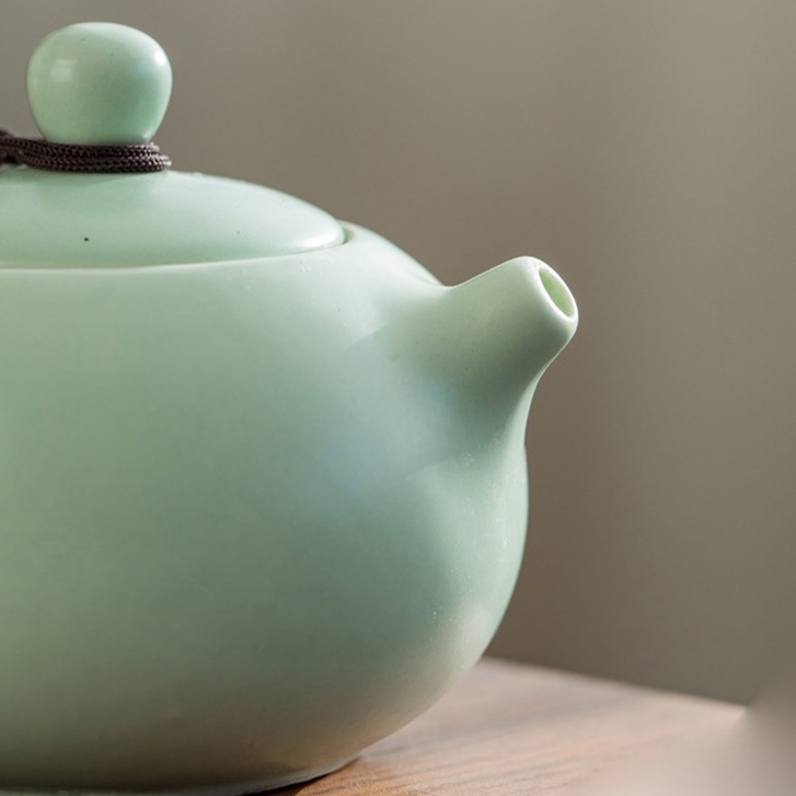 Bộ Ấm Chén Trà Du Lịch 2 Chén - Túi Xách Giấy Đẹp - Màu trắng 2 chén