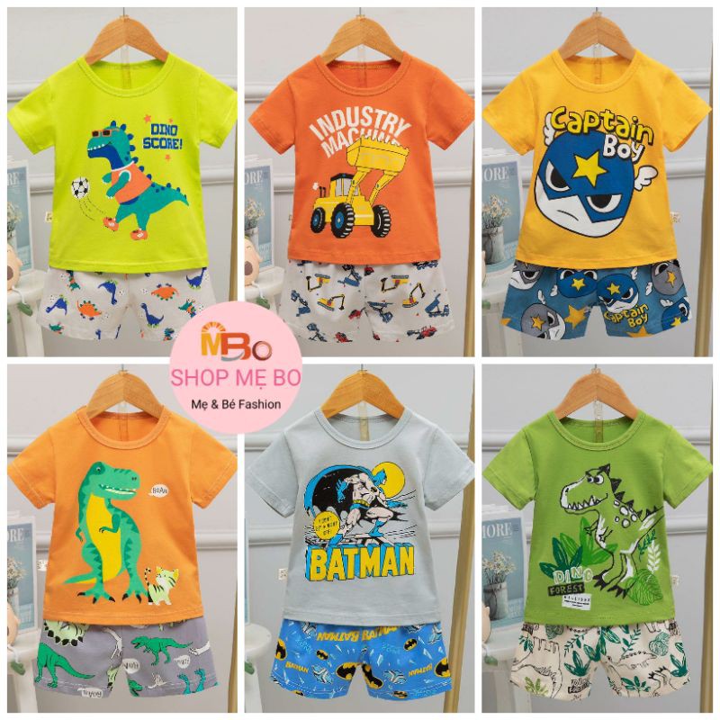 Đồ bộ bé trai xuất hàn heo peppa cực cute, bao chất bao giá