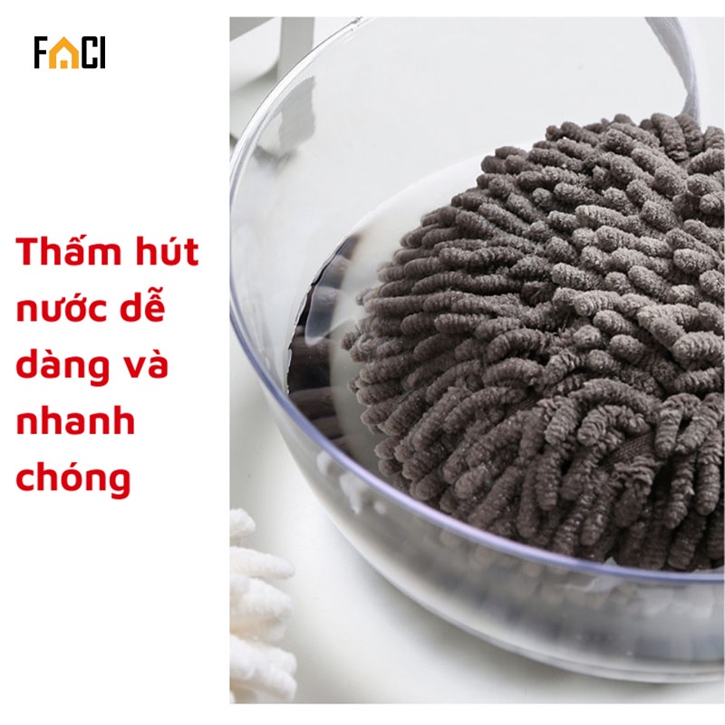 Khăn lau tay san hô siêu thấm nước chất liệu sợi bông mềm mịn dùng trong nhà bếp nhà tắm