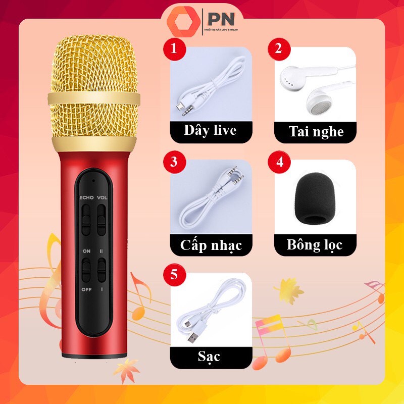 Micro C11 Thu Âm Hát Livestream ⚡BẢO HÀNH 6 THÁNG⚡ Âm Thanh Cực Hay Tích Hợp Pin, NHỏ Gọn + TẶNG KÈM 01 TAI NGHE