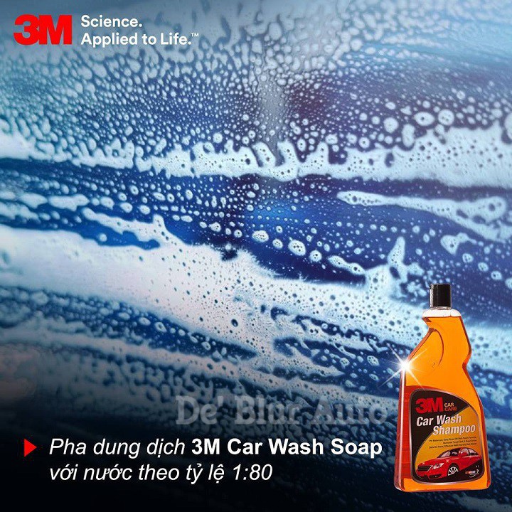 [BỌT TUYẾT ĐẬM ĐẶC] Xà Bông Rửa Xe 3M Car Wash Shampoo 1 Lít 305860