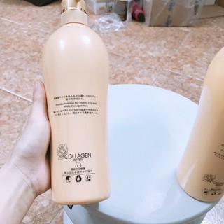 Cặp dầu gội collagen siêu mềm mượt