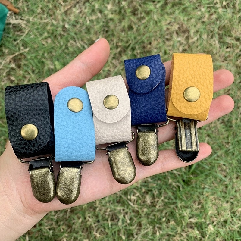 Kẹp Mũ/Túi Xách/Mũ Da PU Co Giãn Kích Thước Nhỏ Gọn Đa Năng Phong Cách Cổ Điển Cho Hoạt Động Ngoài Trời