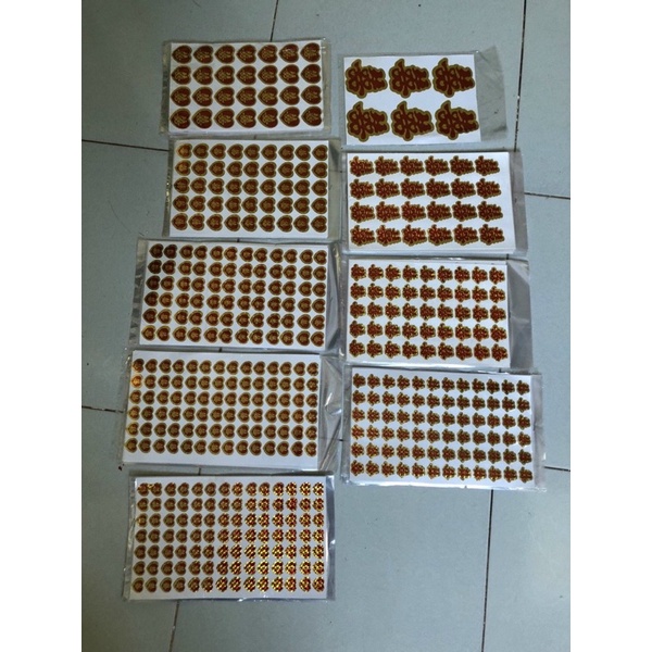 Hỷ decal dán cau, dán trái cây, dán xe, nhà