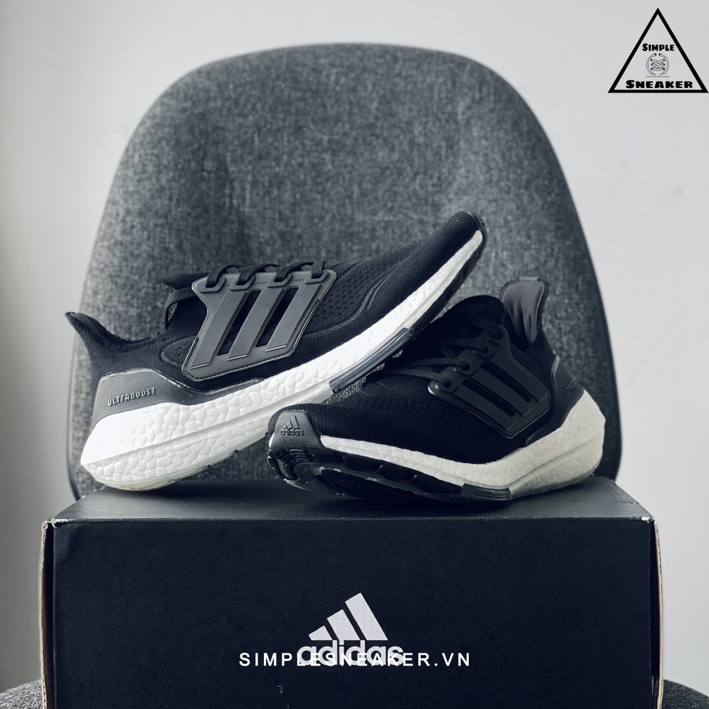 Giày Chạy Bộ Nam Adidas Ultraboost 21 Core Black Chính Hãng - Giày Sneaker Adidas Ultra Boost 21