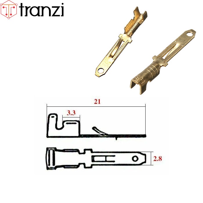 Lõi header 2.8mm 28050 đực  - túi 50 cái