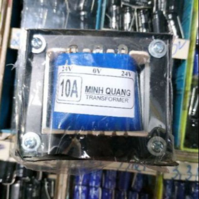 Biến áp 10A đối xứng 24v minh quang