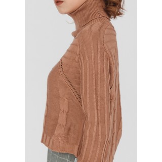 20 Again - Áo Len Croptop Cổ Lọ