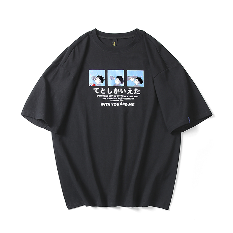 Áo Thun Tay Ngắn Cổ Tròn Dáng Rộng Thời Trang Cho Các Cặp Đôi | BigBuy360 - bigbuy360.vn