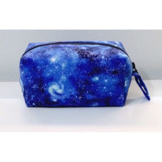Hộp bút big size handmade galaxy xanh