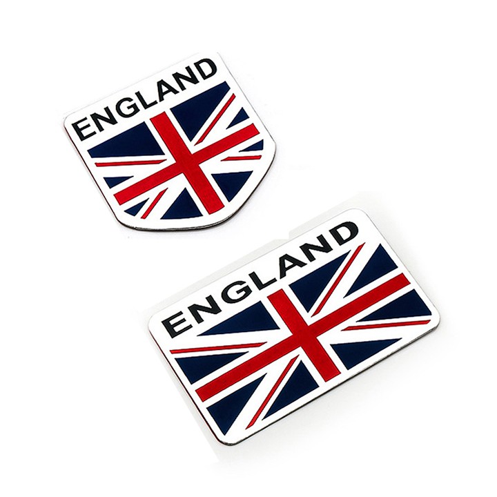 Miếng dán kim loại CỜ ENGLAND ( 8cm x 5cm )