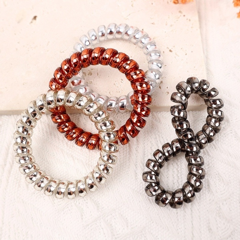 1 Dây Buộc Tóc Nhựa Co Giãn Kiểu Cổ Điển Thanh Lịch Dành Cho Phù Dâu