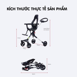 Xe đẩy du lịch đảo chiều gấp gọn Tomorrow