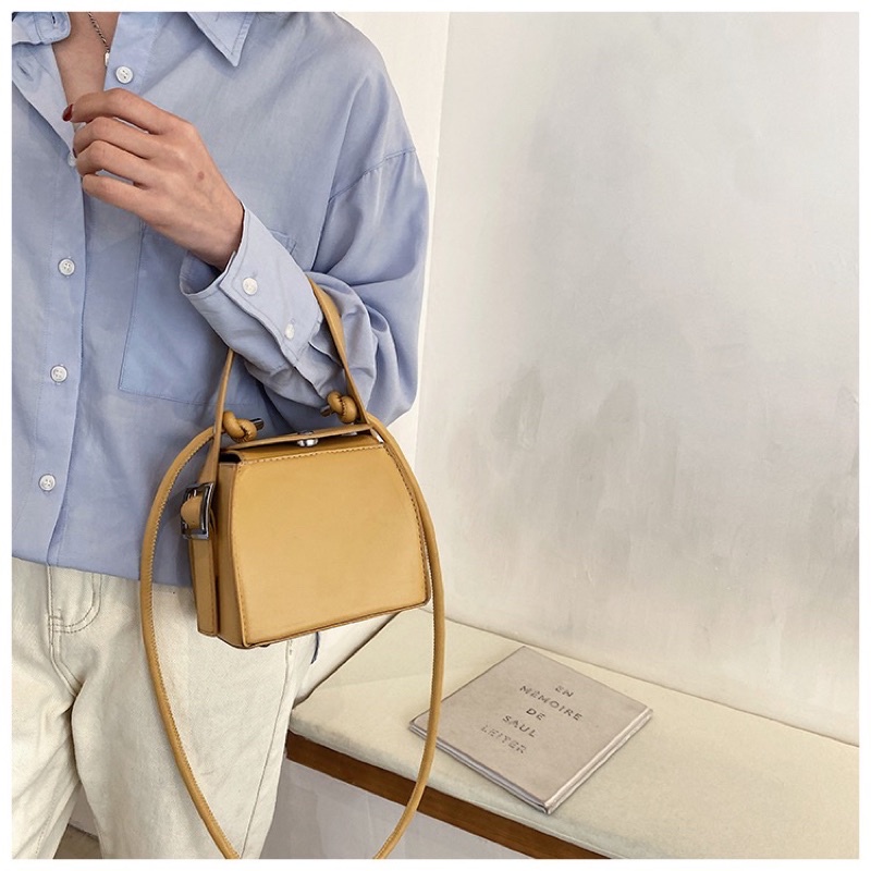 Túi xách nữ thời trang phong cách hiện đại 2021 cầm tay kèm dây đeo chéo - Namii Bags