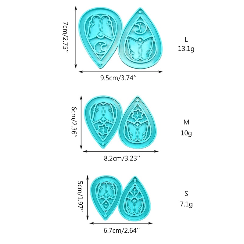 Khuôn Làm Trang Sức Hình Bướm / Mặt Trăng / Ngôi Sao