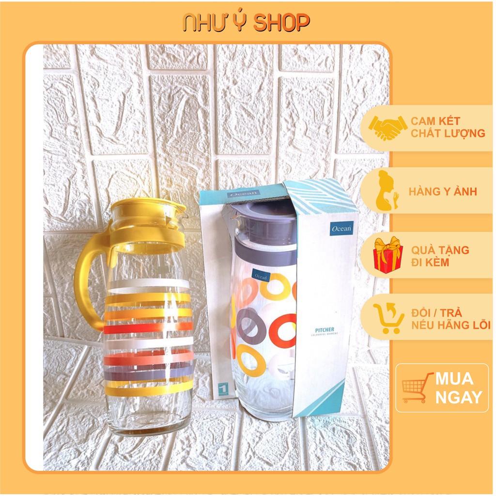 Bình Thủy Tinh Ocean Divano In Hoa 5V20558 1.6L