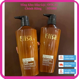 Bộ dầu gội xả elisa collagen & argan oil 500ml