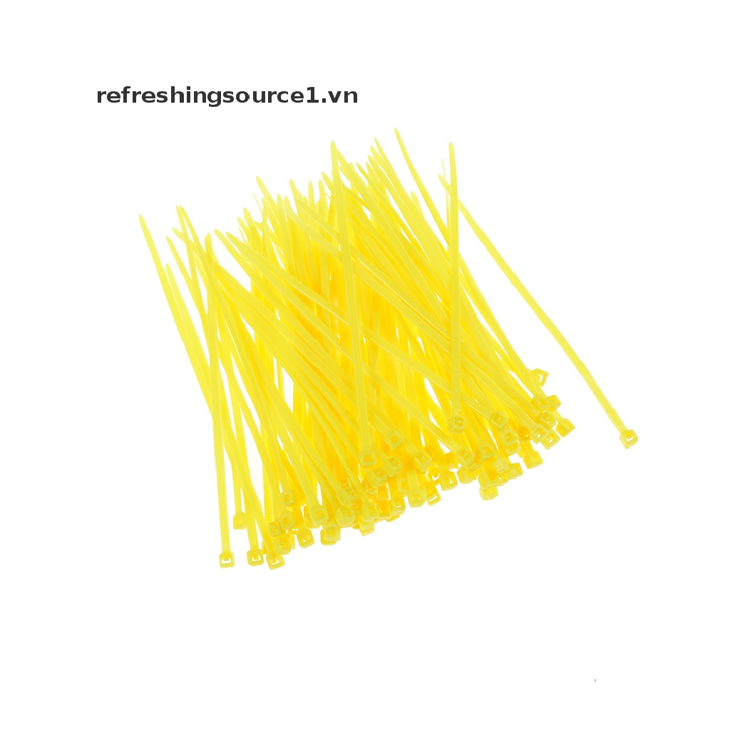 Set 100 dây rút nhựa nylon 3x100mm nhiều màu sắc