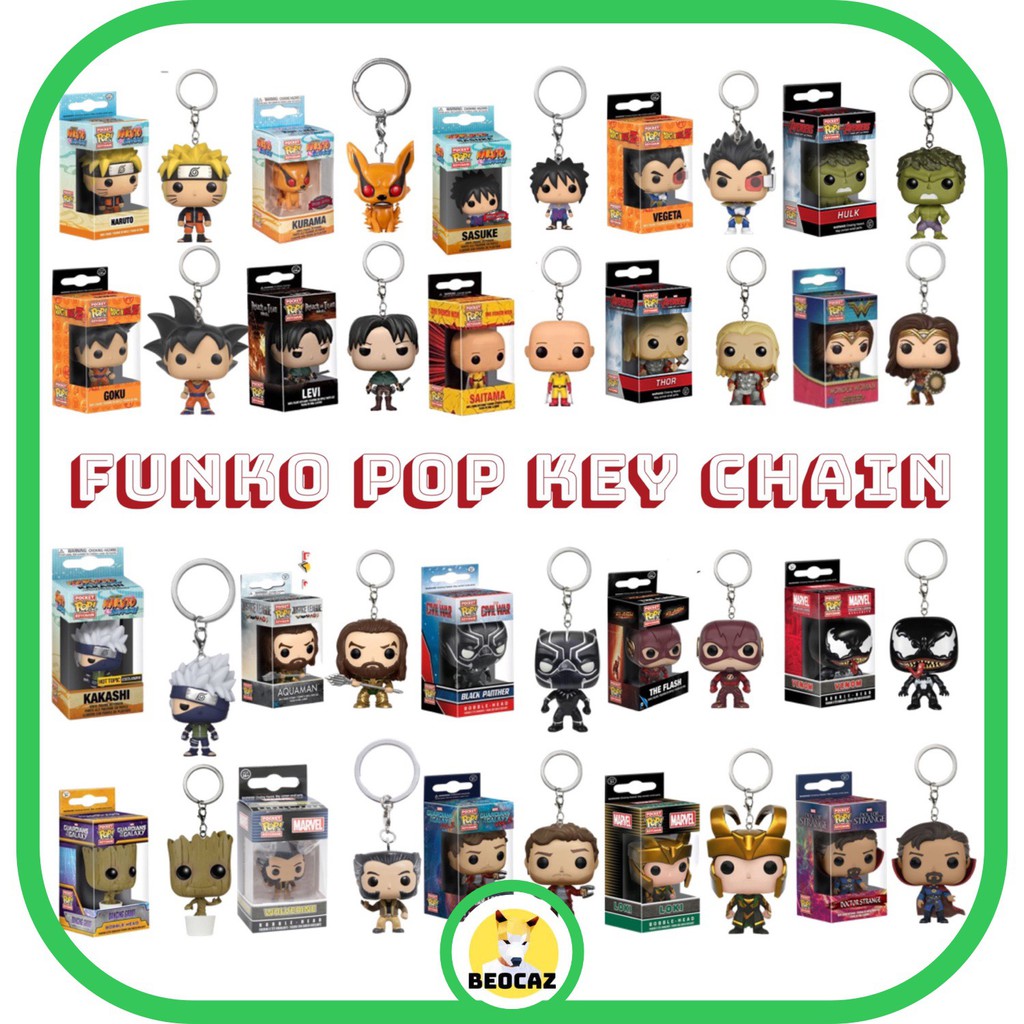 [Ship Hỏa Tốc][Full Box][Tặng Hộp Bảo Vệ] Tổng hợp Móc chìa khoá Funko nhân vật anime dễ thương bền màu, nhựa an toàn