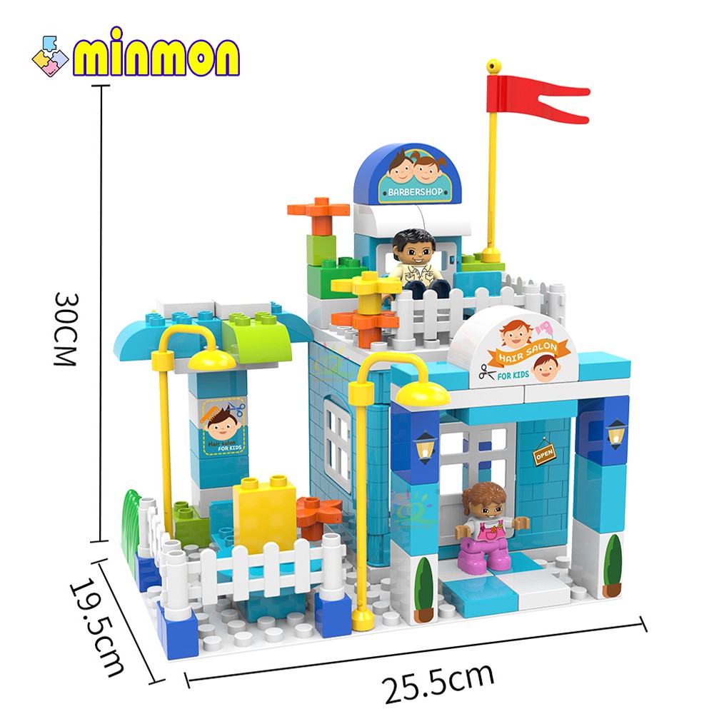 Bộ đồ chơi lego MINMON hình ngôi nhà 93 mảnh - MM0022