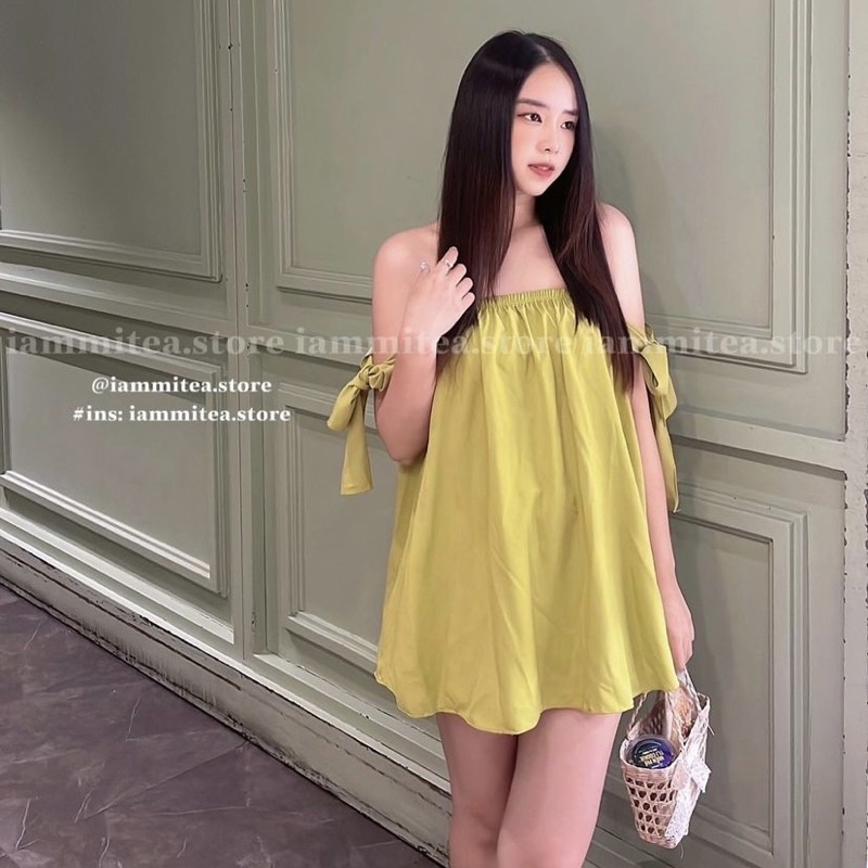 ÁO TRỄ VAI TAY CỘT- ÁO TRỄ VAI TAY NGẮN DÁNG RỘNG, CHIZISHOP