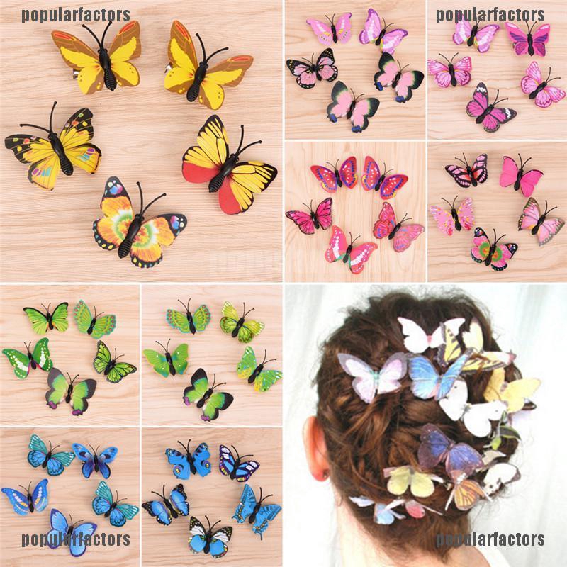 Bộ 5 Kẹp Tóc Hình Bướm Xinh Xắn