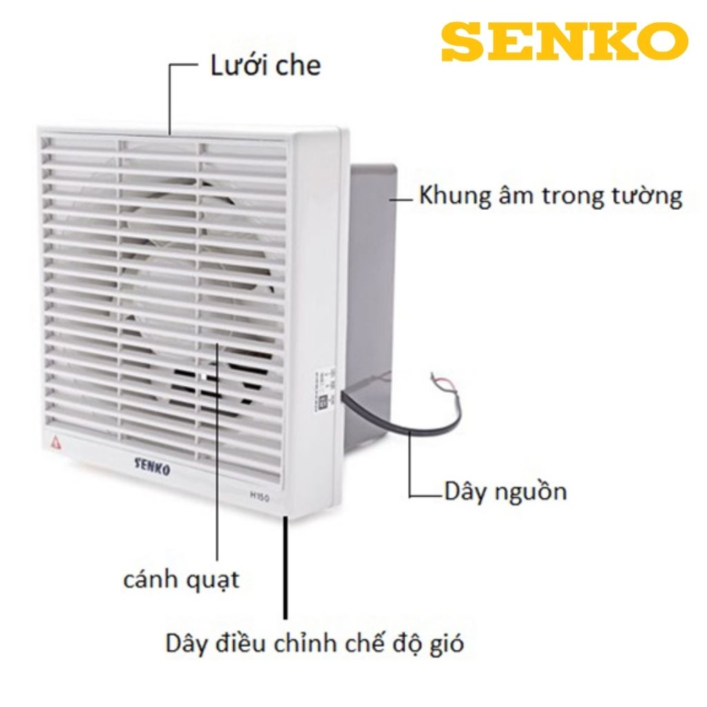 Quạt hút mùi , quạt thông gió Senko H250 40W 2 chiều - quạt hút thổi tico mùi nhà bếp , vệ sinh , âm trần gắn tường | BigBuy360 - bigbuy360.vn