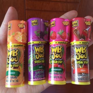 ☀️☀️☀️COMBO 6 thỏi kẹo son môi Push Pop Thái Lan (4 vị)