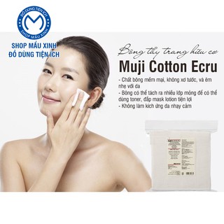 Bông Tẩy Trang Muji Cotton Pad (hàng chính hãng) – Tẩy Trang Sạch Sâu Mềm Mịn SHOPMAUXINH