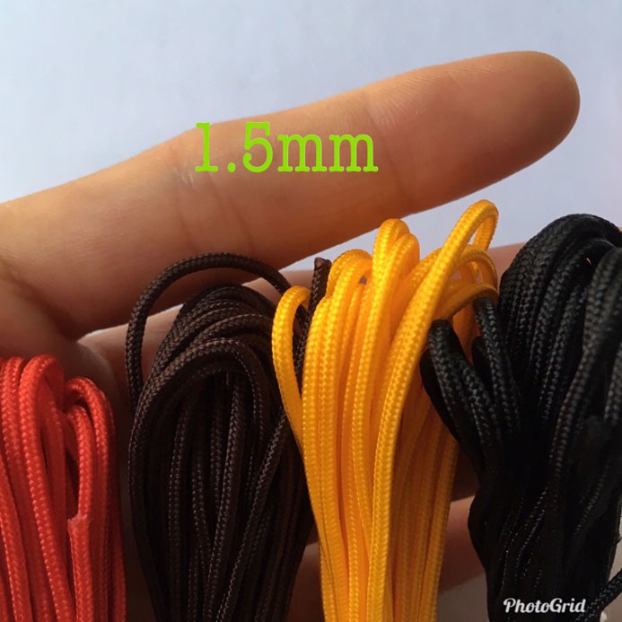 Dây dù paracord size 1mm-2mm (mẫu xịn) đan vòng nam nữ, phong thủy, có lõi rút