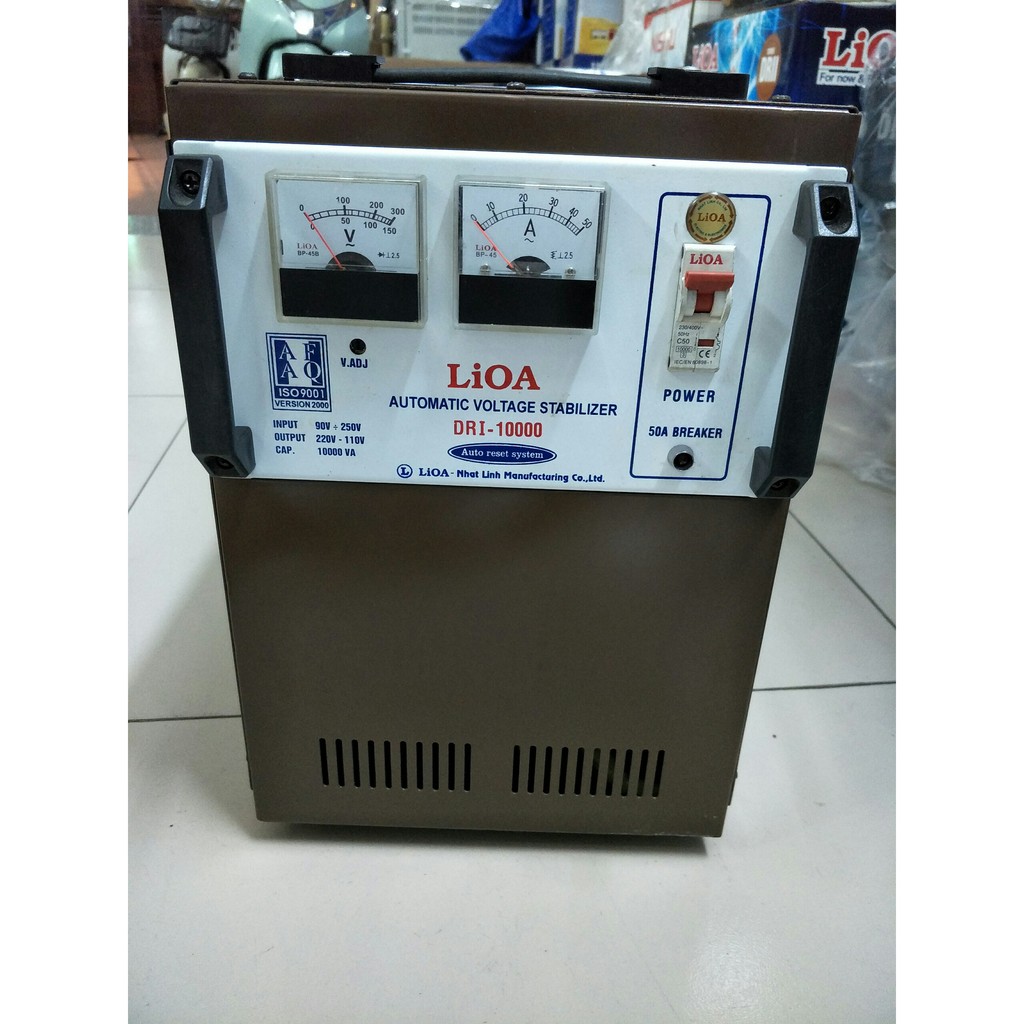 ỔN ÁP LIOA 10KVA - 1PHA 90V - 250V . Hàng mới tồn kho