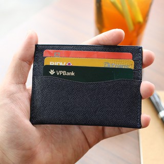 [Da Bò Thật] Ví Card Nam Da Bò 100% VACA V4 bảo hành 12 tháng
