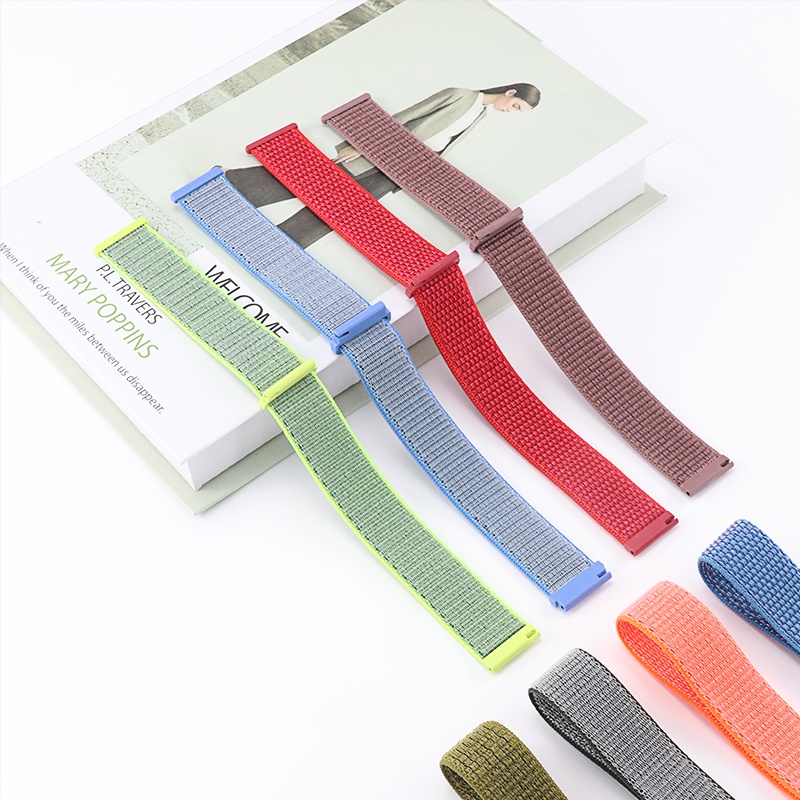 Dây đeo đồng hồ thông minh JANSIN bằng nylon cỡ 20mm cho Samsung Galaxy Watch 4 Active 2 40mm 44mm