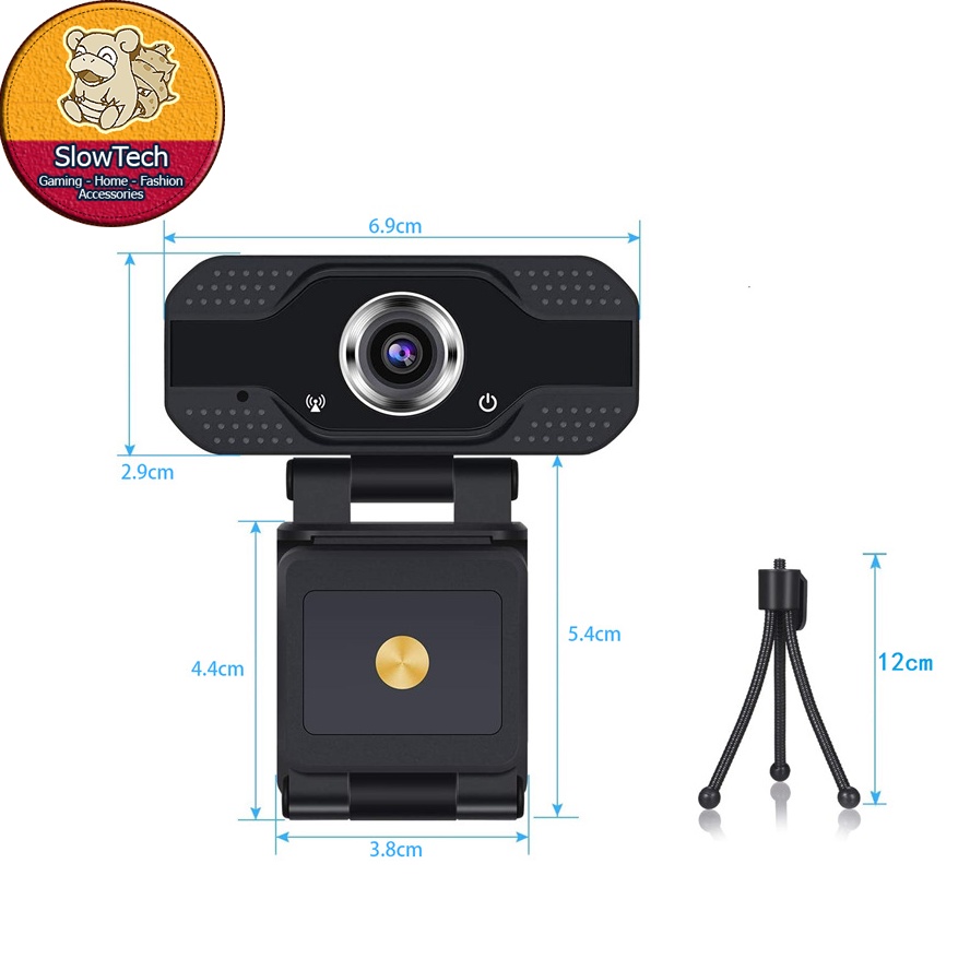 Webcam Dạy Và Học Trực Tuyến Độ Nét Full HD 1080P SLOWTECH B4, Có Chân Đế Để Bàn | BigBuy360 - bigbuy360.vn