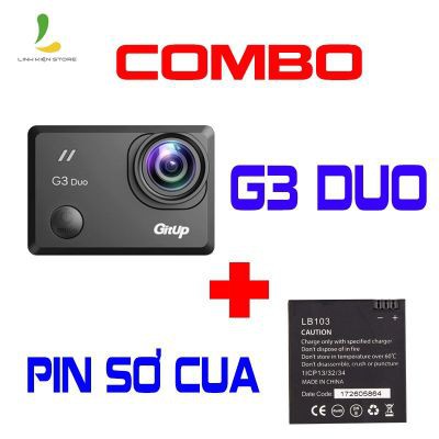 Combo Camera Hành Trình GITUP G3 DUO Và Pin Dự Phòng