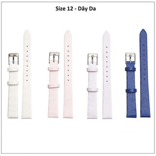Dây da đồng hồ JULIUS Size 12 (Nhiều màu)