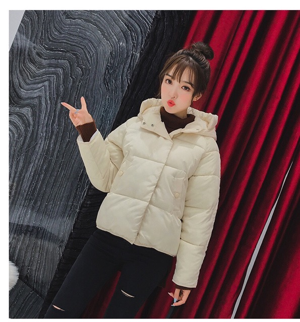 Áo phao nữ có mũ, áo phao đại hàn hàng Quảng Châu loại 1 | BigBuy360 - bigbuy360.vn