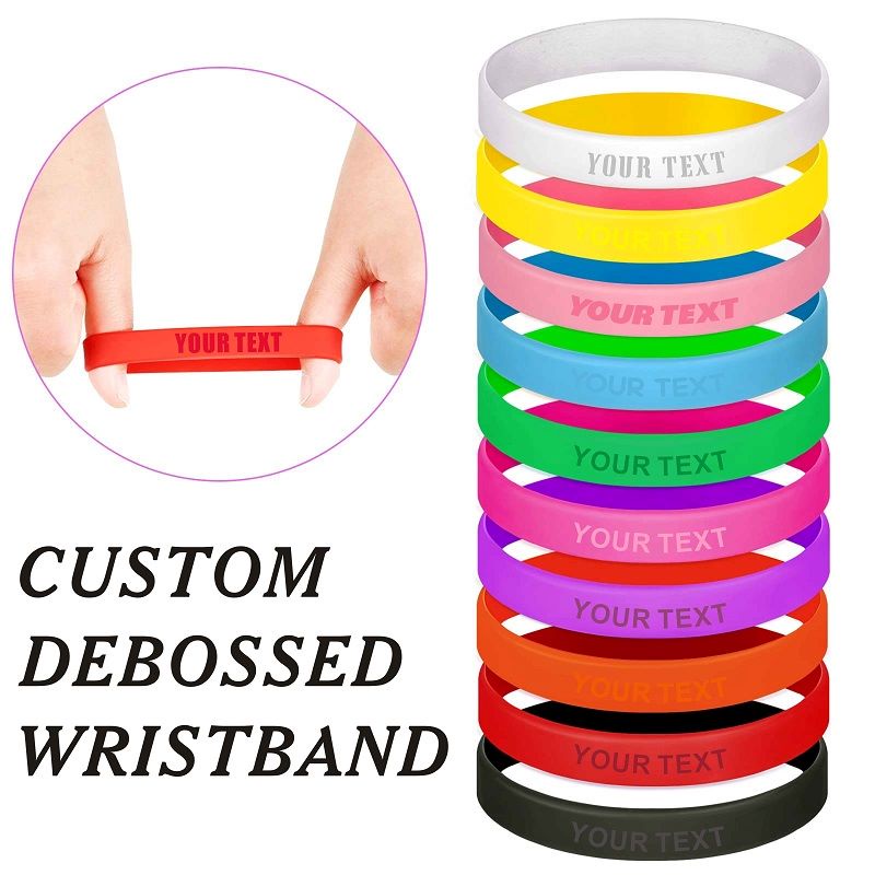 Vòng Tay Cao Su Silicone Khắc Chữ ECGIFT SW006